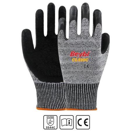Beybi CL510C Lateks Kaplı Kesilmeye Dirençli Eldiven
