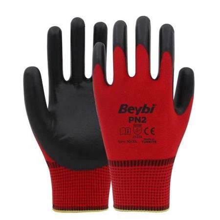 Beybi Pn2 Nitril Eldiven Kırmızı